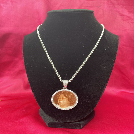 3 inch Circle Photo Pendant