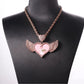 Double Heart Wing Memory Necklace