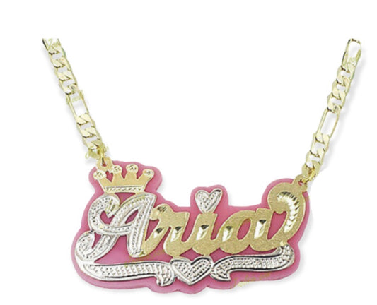 14K Gold Plated Crown Necklace