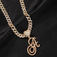 Initial Heart Pendant