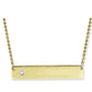 Crystal Bar Necklace